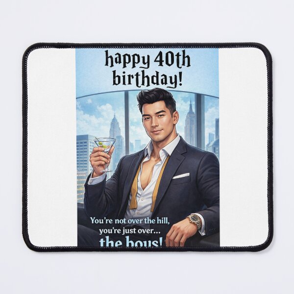 Item preview, Happy 40th Birthday Over the Boys Funny Milestone designed and sold by Aryabek.