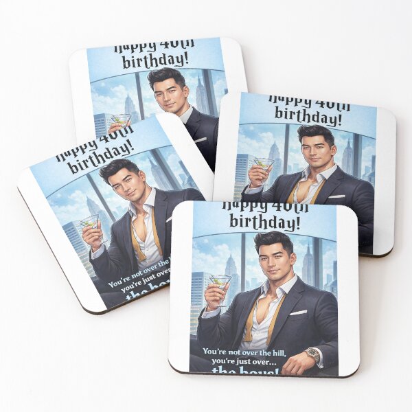 Item preview, Happy 40th Birthday Over the Boys Funny Milestone designed and sold by Aryabek.