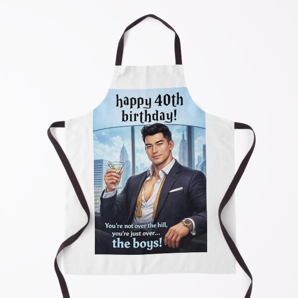 Item preview, Happy 40th Birthday Over the Boys Funny Milestone designed and sold by Aryabek.