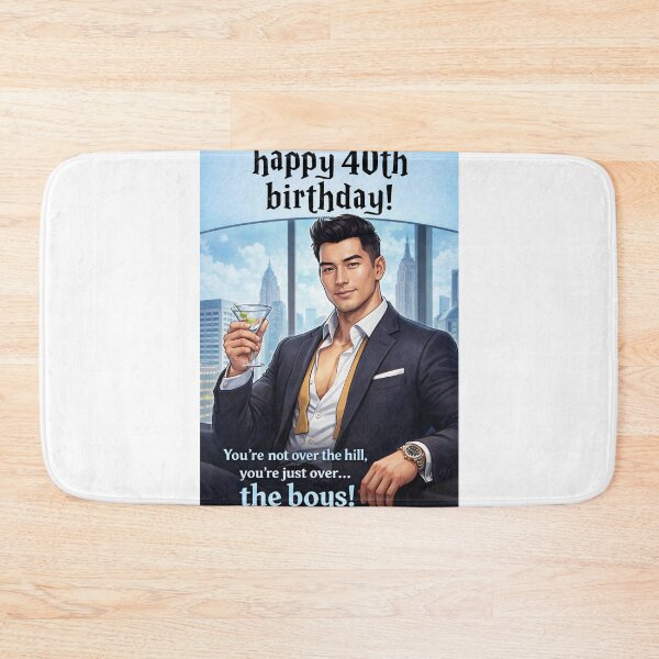 Item preview, Happy 40th Birthday Over the Boys Funny Milestone designed and sold by Aryabek.