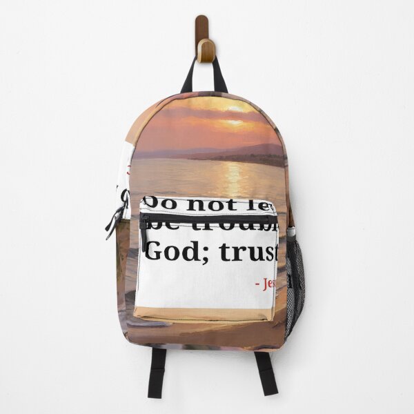 Item preview, Inspirational Beach Sunset with Jesus Quote designed and sold by Bensoncreatives.