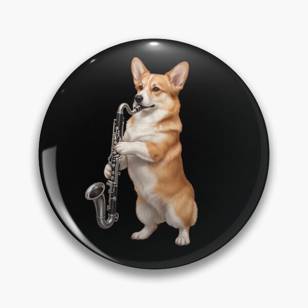 Item preview, Corgi Playing Bass Clarinet Player Bass Clarinetist Dog Lover designed and sold by TerryConnells.