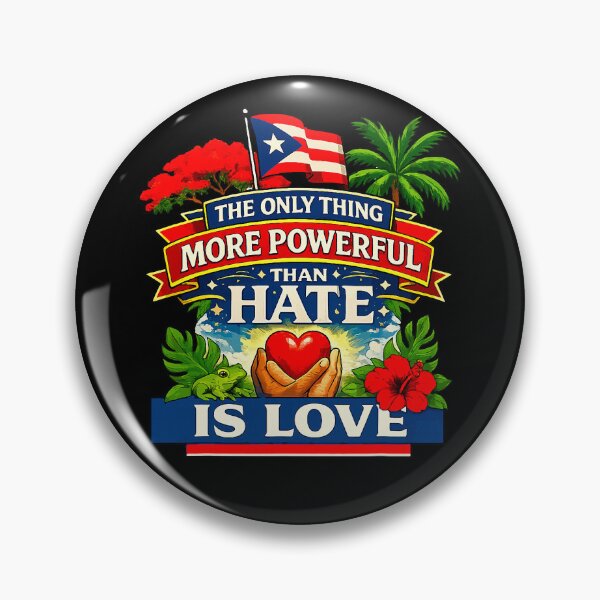 Item preview, The Only Thing More Powerful Than Hate is Love Flag Retro designed and sold by michealhunt1.