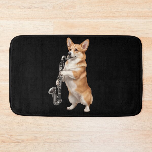 Item preview, Corgi Playing Bass Clarinet Player Bass Clarinetist Dog Lover designed and sold by TerryConnells.