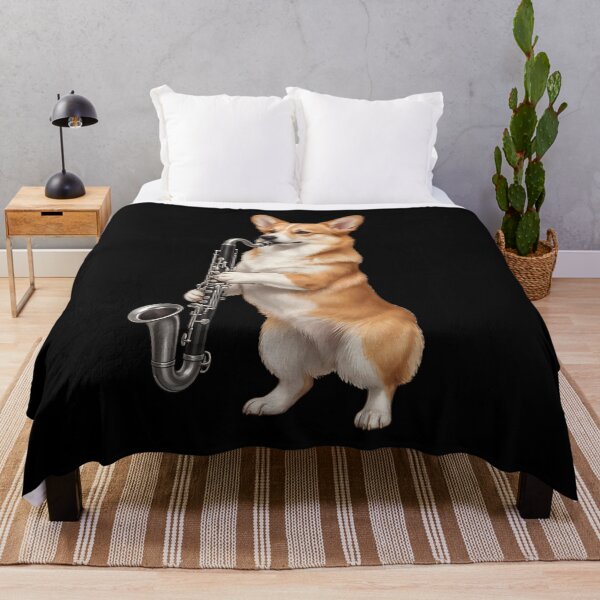 Item preview, Corgi Playing Bass Clarinet Player Bass Clarinetist Dog Lover designed and sold by TerryConnells.