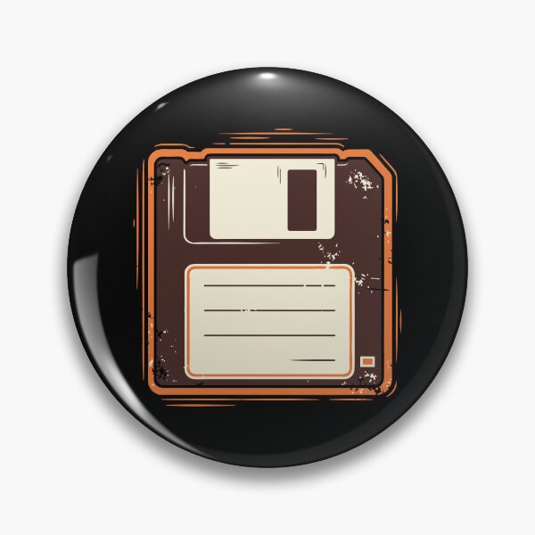 Item preview, Retro Vintage 3.5 Inch Floppy Disk Art designed and sold by BRU Design.