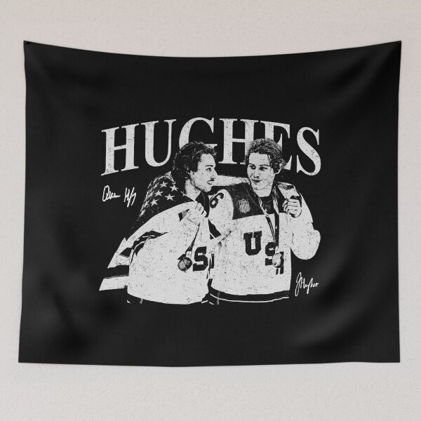 Item preview, Hughe BROTHERHOOD, Jack Hughes and Quinn Hughes Jack Hughes USA Olympic Gold Medal Hockey designed and sold by CLOUDYMOODS.