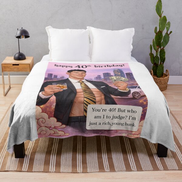 Item preview, Happy 40th Birthday Rich Young Hunk Humor designed and sold by Aryabek.