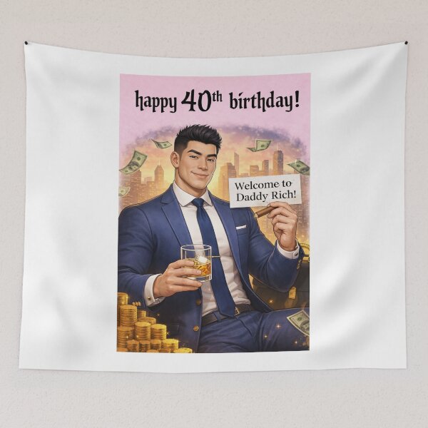 Item preview, Happy 40th Birthday Welcome to Daddy Rich designed and sold by Aryabek.