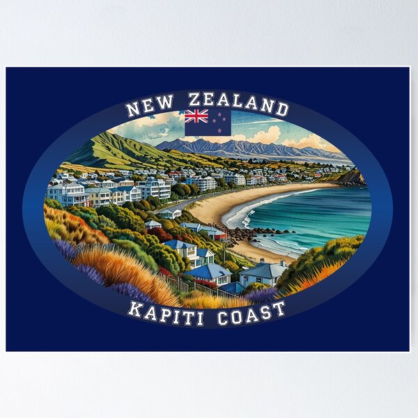 Item preview, Kapiti Coast New Zealand Travel designed and sold by Thistle-TShop.