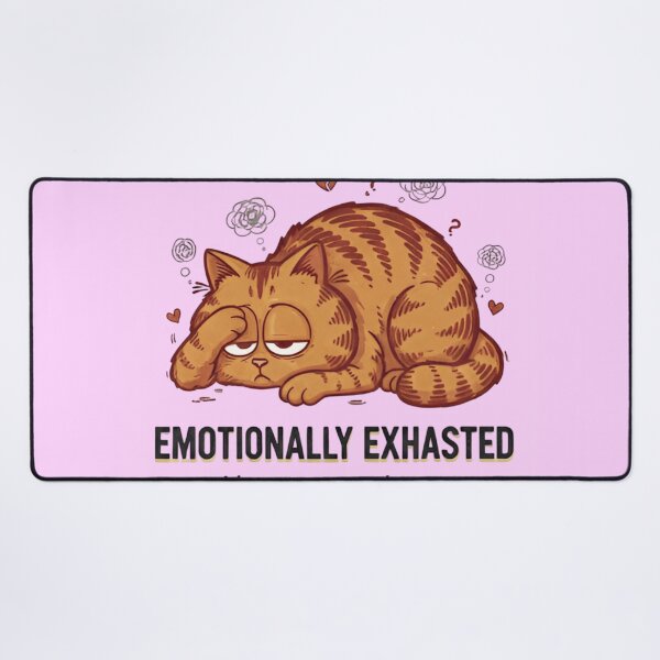 Item preview, Chronically Tired Cat  Emotionally Exhausted Meme  Funny Mental Health Funny Cat Shirt  designed and sold by ZyxDes.