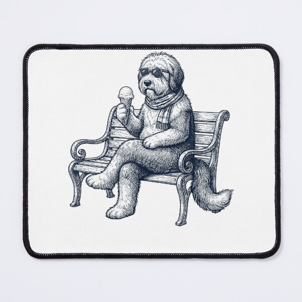 Item preview, Old English Sheepdog Ice Cream Dog Mom Dad designed and sold by DoodleTortle.