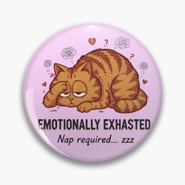 Item preview, Chronically Tired Cat  Emotionally Exhausted Meme  Funny Mental Health Funny Cat Shirt  designed and sold by ZyxDes.