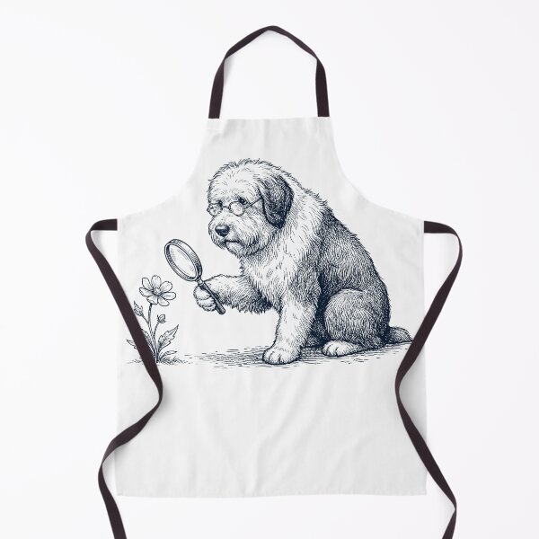Artikelvorschau, Vintage Old English Sheepdog Botaniker Blumenhund Mama Papa entworfen und verkauft von DoodleTortle.