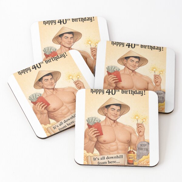 Item preview, Happy 40th Birthday It’s All Downhill From Here Funny designed and sold by Aryabek.