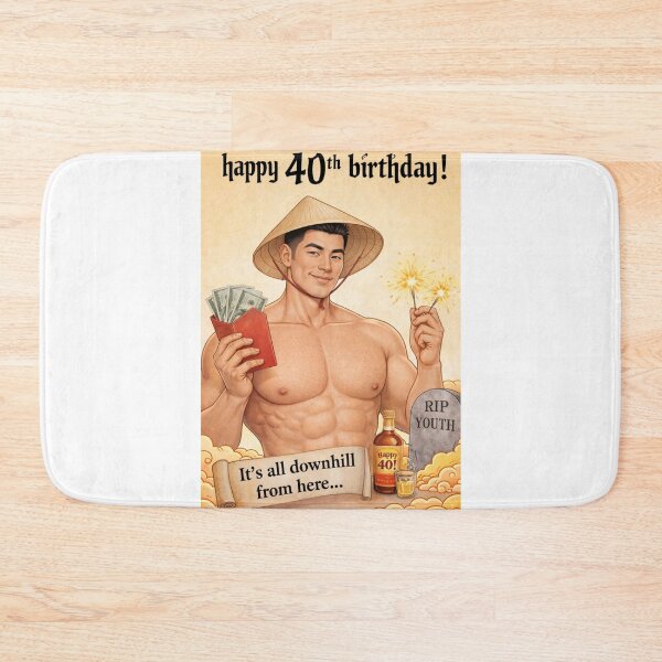 Item preview, Happy 40th Birthday It’s All Downhill From Here Funny designed and sold by Aryabek.