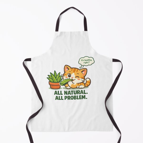 Item preview, All Natural All Problem – Funny Cat Aloe Vera Veterinary Humor Design designed and sold by Bettybee00.