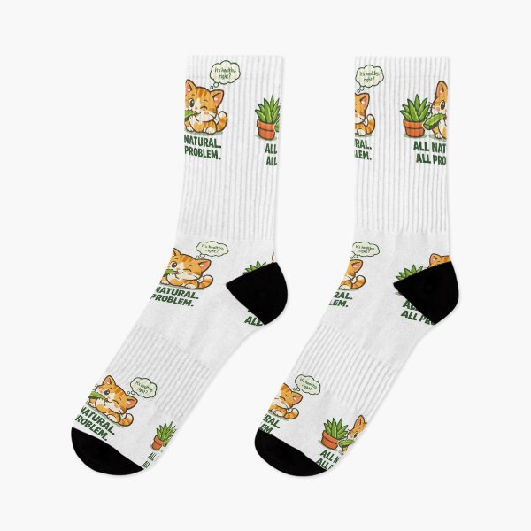 Item preview, All Natural All Problem – Funny Cat Aloe Vera Veterinary Humor Design designed and sold by Bettybee00.