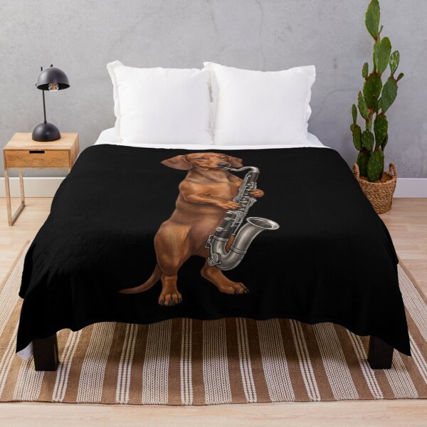 Item preview, Dachshund Playing Bass Clarinet Player Bass Clarinetist Dog Lover designed and sold by TerryConnells.