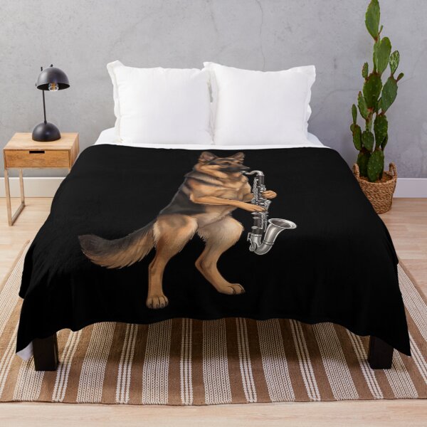 Item preview, German Shepherd Playing Bass Clarinet Player Bass Clarinetist Dog Lover designed and sold by TerryConnells.