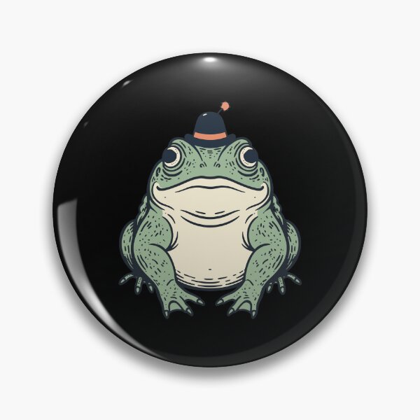 Item preview, Vintage Toad Illustration with Tiny Fez Hat designed and sold by BRU Design.