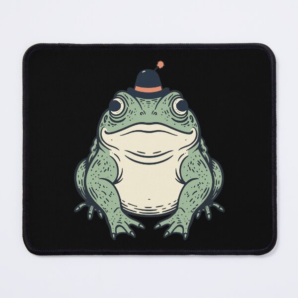 Item preview, Vintage Toad Illustration with Tiny Fez Hat designed and sold by BRU Design.