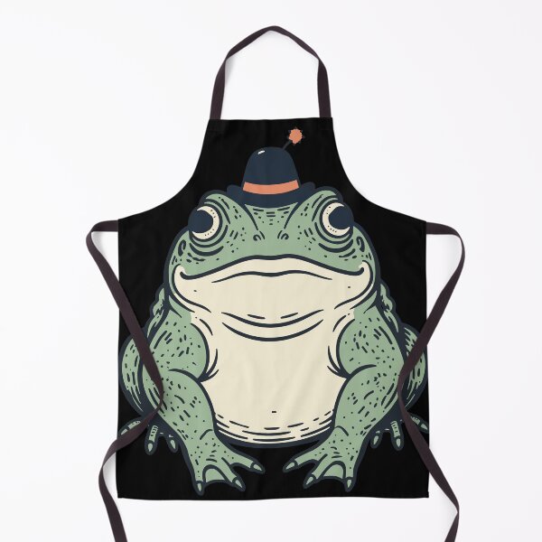 Item preview, Vintage Toad Illustration with Tiny Fez Hat designed and sold by BRU Design.