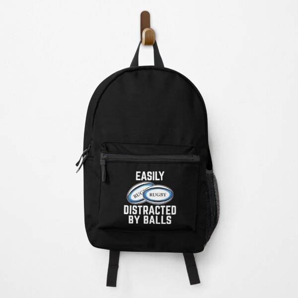 Item preview, Easily Distracted By Balls Funny Rugby Humor Quote  designed and sold by GabrieSketcham.