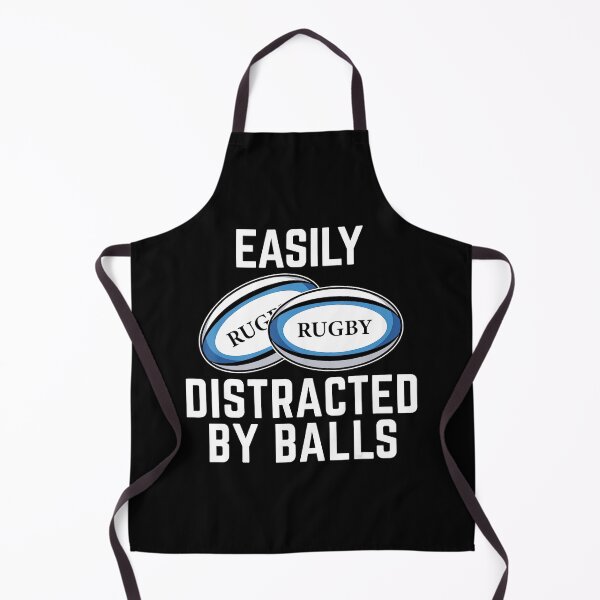 Item preview, Easily Distracted By Balls Funny Rugby Humor Quote  designed and sold by GabrieSketcham.