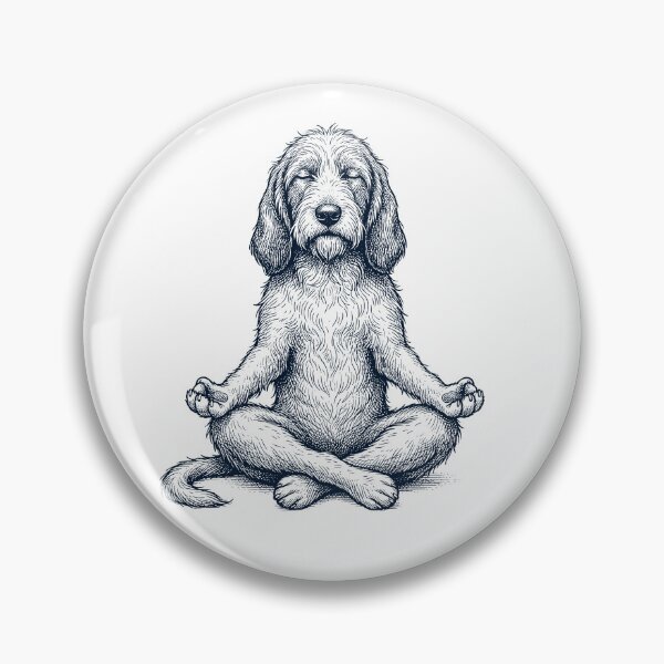 Item preview, Vintage Petit Basset Griffon Vendeen Yoga Lotus Meditation Dog Lover designed and sold by DoodleTortle.