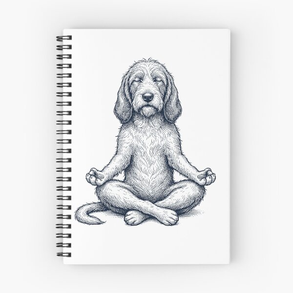 Item preview, Vintage Petit Basset Griffon Vendeen Yoga Lotus Meditation Dog Lover designed and sold by DoodleTortle.
