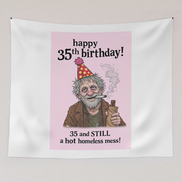 Item preview, Happy 35th Birthday 35 and Still a Hot Mess Funny designed and sold by Aryabek.