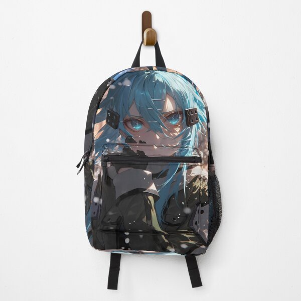 Item preview, Sinon Sword Art Online Winter Blue Hair Focused Gaze Portrait designed and sold by 108Recordings.
