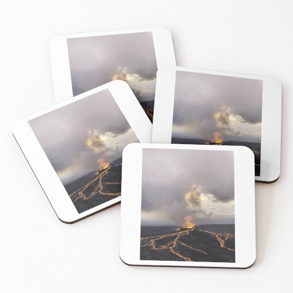 Item preview, Smoking Volcano Lava Photographic Print designed and sold by Mother-Nature65.