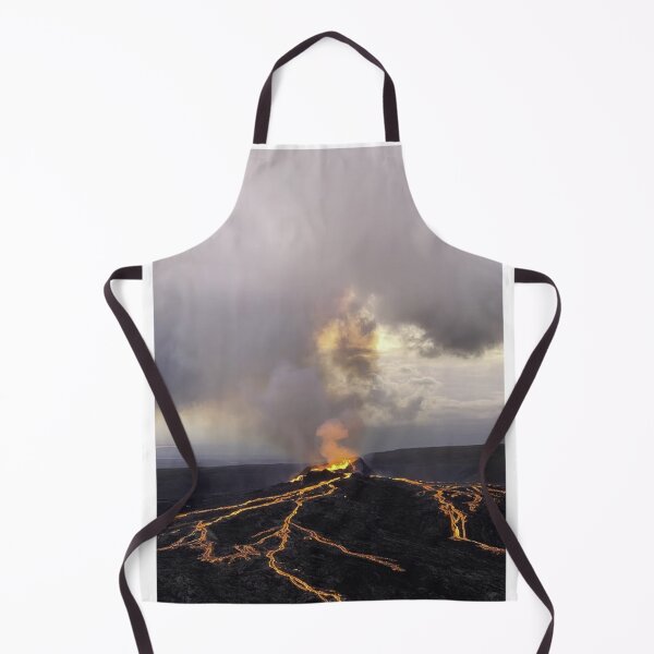 Item preview, Smoking Volcano Lava Photographic Print designed and sold by Mother-Nature65.