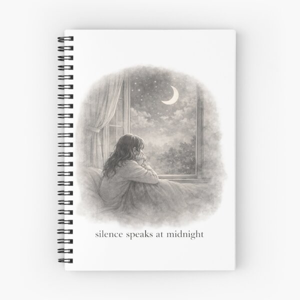 Item preview, Silence Speaks at Midnight designed and sold by ByKubraArt.