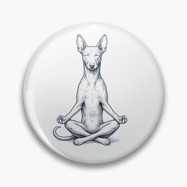Item preview, Vintage Pharaoh Hound Yoga Lotus Meditation Dog Lover designed and sold by DoodleTortle.