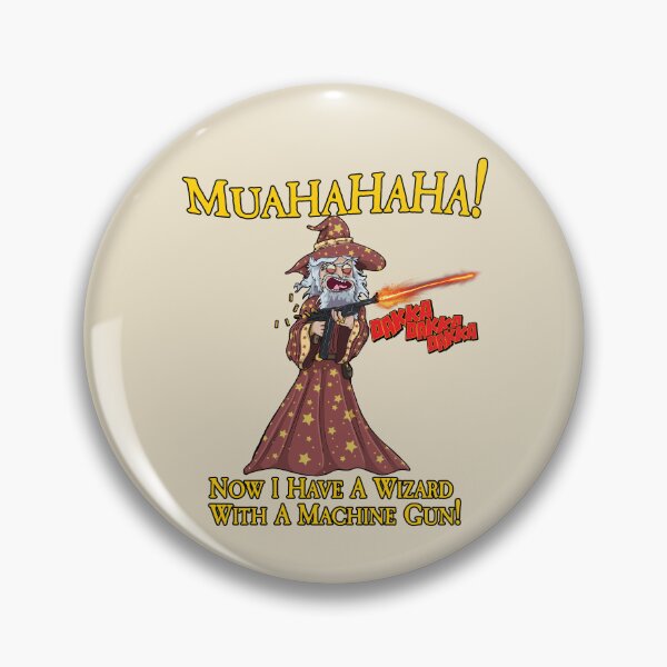 Item preview, Wizard With a Machine Gun designed and sold by SideQuest - Scribbled Chaos!.