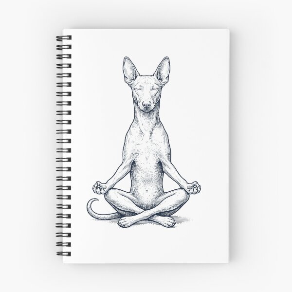 Item preview, Vintage Pharaoh Hound Yoga Lotus Meditation Dog Lover designed and sold by DoodleTortle.