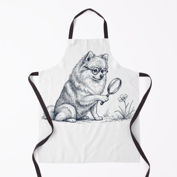 Artikelvorschau, Vintage Pomeranian Botanist Flower Dog Mama Papa entworfen und verkauft von DoodleTortle.