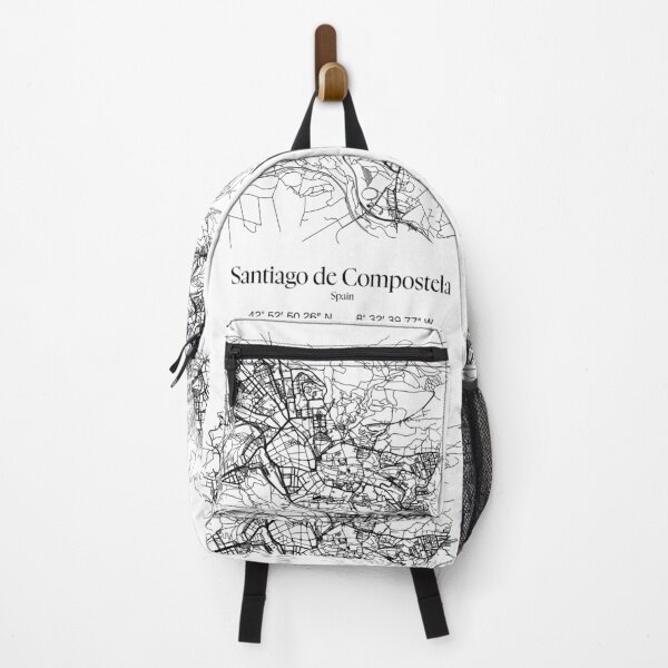Item preview, Santiago de Compostela poster map designed and sold by DopamineDr0p.
