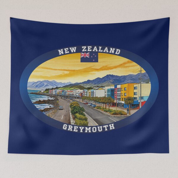 Item preview, Greymouth New Zealand Travel designed and sold by Thistle-TShop.
