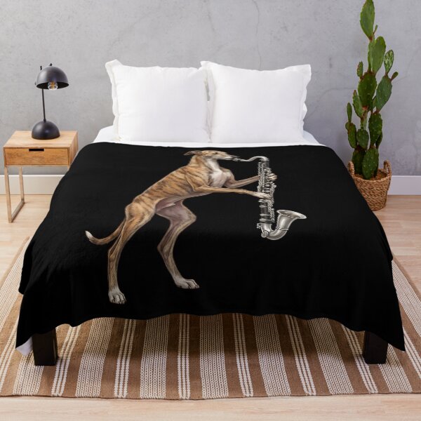 Item preview, Greyhound Playing Bass Clarinet Player Bass Clarinetist Dog Lover designed and sold by TerryConnells.