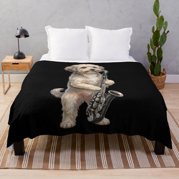 Item preview, Havanese Playing Bass Clarinet Player Bass Clarinetist Dog Lover designed and sold by TerryConnells.
