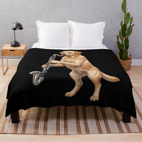 Item preview, Labrador Retriever Playing Bass Clarinet Player Bass Clarinetist Dog Lover designed and sold by TerryConnells.