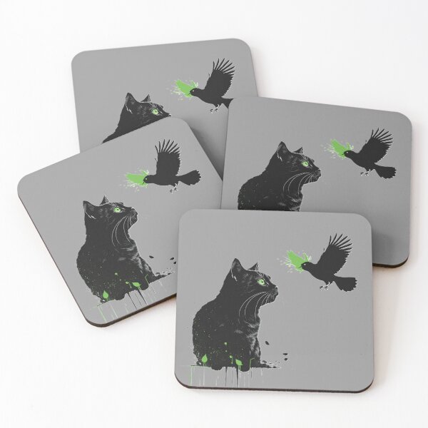 Item preview, BLACK CAT HUNTING BIRD designed and sold by nald9.