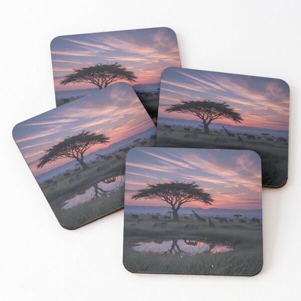 Item preview, African Savannah Sunset with Wildlife designed and sold by Daniel Abdelmaseih.