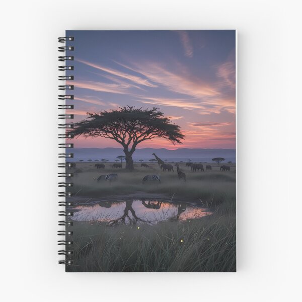 Item preview, African Savannah Sunset with Wildlife designed and sold by Daniel Abdelmaseih.
