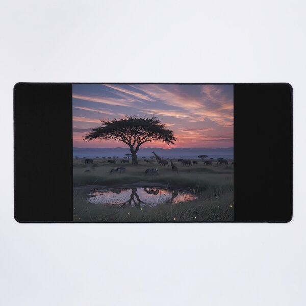 Item preview, African Savannah Sunset with Wildlife designed and sold by Daniel Abdelmaseih.