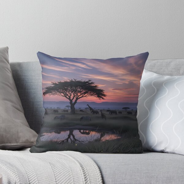 Item preview, African Savannah Sunset with Wildlife designed and sold by Daniel Abdelmaseih.